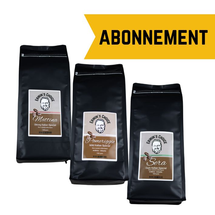 Erwin’s Choice koffiebonen abonnement